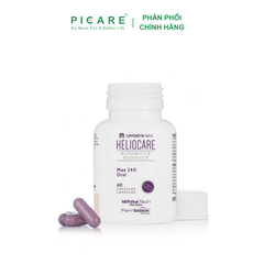 Viên Uống Hỗ Trợ Trắng Da, Chống Lão Hóa Heliocare Purewhite Radiance Max 240 Hộp 60 Viên Nang
