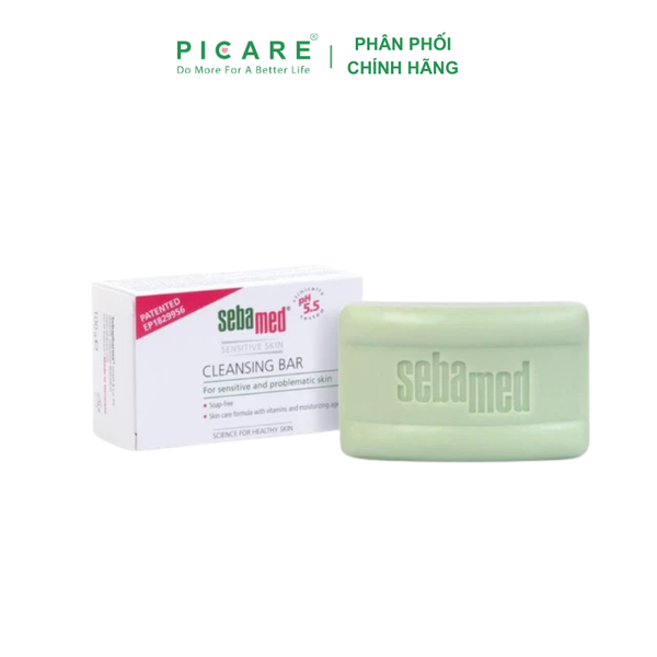 Thanh Làm Sạch Giảm Khuẩn Sebamed pH 5.5 Cleansing Bar 100gr