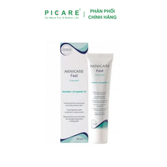 Kem giảm tổn thương viêm mụn kiểm soát bã nhờn Aknicare Fast Cream gel 30ml