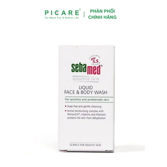 Sữa Rửa Mặt Và Tắm Toàn Thân Cho Da Nhạy Cảm Sebamed Liquid Face & Body Wash 50ml