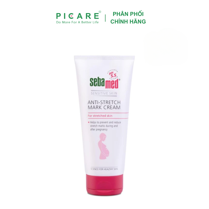 Kem Ngăn Ngừa Rạn Da Bà Bầu pH5.5 SEBAMED Anti-Stretch Mark Cream 200ml