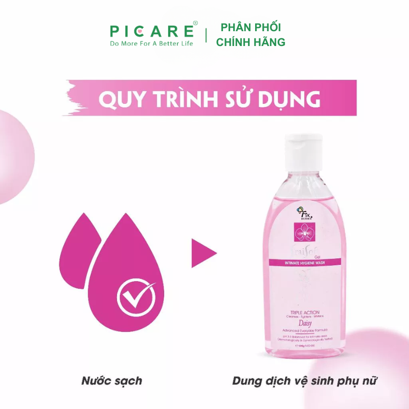 Dung dịch vệ sinh vùng kín hương hoa cúc Fixderma Srai Soft Gel Daisy 100g