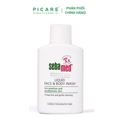 Sữa Rửa Mặt Và Tắm Toàn Thân Cho Da Nhạy Cảm Sebamed Liquid Face & Body Wash 50ml