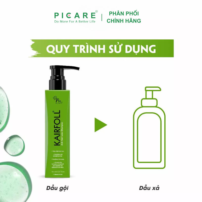 Dầu Gội Trị Rụng Tóc Fixderma Kairfoll Shampoo 200ml
