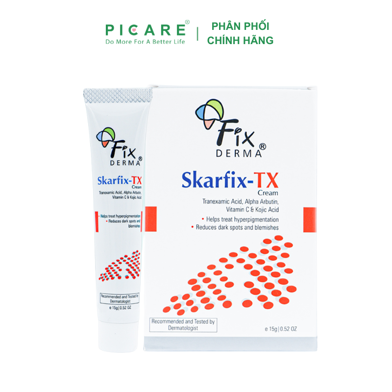 Kem dưỡng da mờ thâm, nám, tàn nhang Fixderma Skarfix -TX Cream 15g