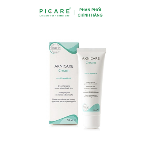Kem kiểm soát giảm tăng tiết bã nhờn và dưỡng ẩm cho da mụn giảm mụn sưng viêm Aknicare Cream 50ml