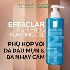 Sữa Rửa Mặt Dành Cho Da Dầu Mụn Dạng Gel La Roche-Posay Effaclar Purifying Foaming Gel 400ml