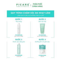 Gel Rửa Mặt Dành Cho Da Nhạy Cảm SVR Physiopure Gelée Moussante 55ml