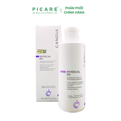 Dầu gội làm dịu da, ngăn ngừa tiết bã nhờn dành cho da bị kích ứng da gàu Canova Rivescal DS 200ml