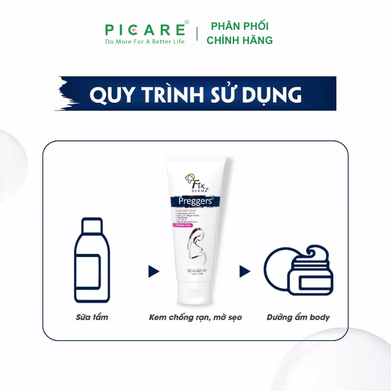 Kem Dưỡng Ẩm, Mềm Da, Mờ Vết Rạn Fixderma Preggers Stretch Mark Cream 60g