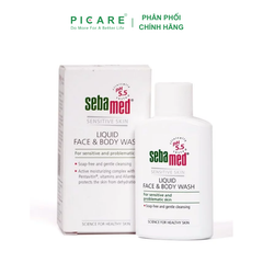 Sữa Rửa Mặt Và Tắm Toàn Thân Cho Da Nhạy Cảm Sebamed Liquid Face & Body Wash 50ml