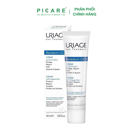 Kem Dưỡng Cho Da Kích Ứng Uriage Bariederm Cica Creme 40ml