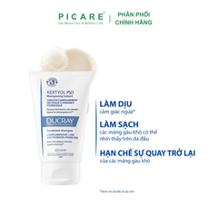 Dầu gội giảm gàu mảng Ducray Kertyol PSO Rebalancing Shampoo 125ml