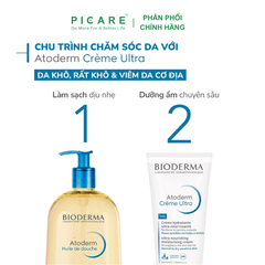 Kem làm dịu phục hồi cho da khô đến da rất khô Bioderma Atoderm Creme 200ml