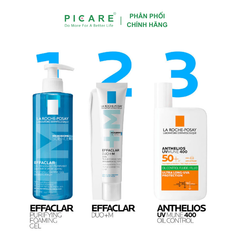 Sữa Rửa Mặt Dành Cho Da Dầu Mụn Dạng Gel La Roche-Posay Effaclar Purifying Foaming Gel 400ml