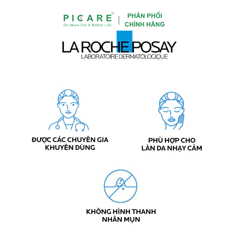 Sữa Rửa Mặt Dành Cho Da Dầu Mụn Dạng Gel La Roche-Posay Effaclar Purifying Foaming Gel 200ml