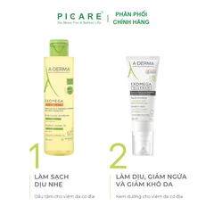 Dầu Tắm Chuyên Biệt Cho Da Cơ Địa, Da Khô A-derma Exomega Control Emollient Shower Oil 100ml