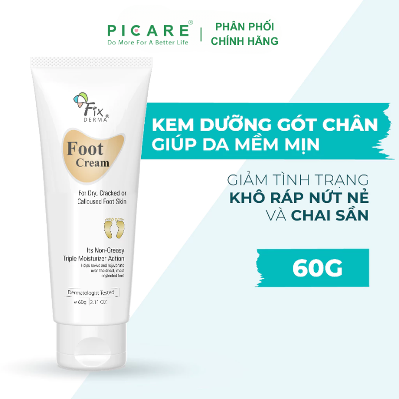 Kem Dưỡng Mềm Gót Chân Fixderma Foot Cream 60g