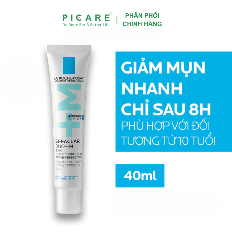 Kem Dưỡng Giảm Mụn, Ngừa Thâm La Roche-Posay Effaclar Duo+ 40ml