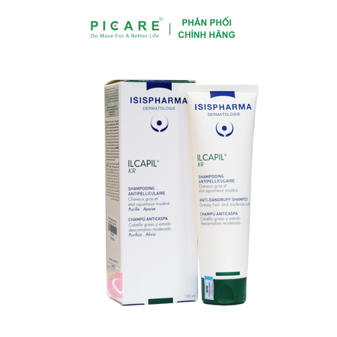 Dầu Gội Giảm Gàu, Giảm Rụng Tóc Và Dưỡng Tóc Isis Pharma ILCAPIL KR 150ml
