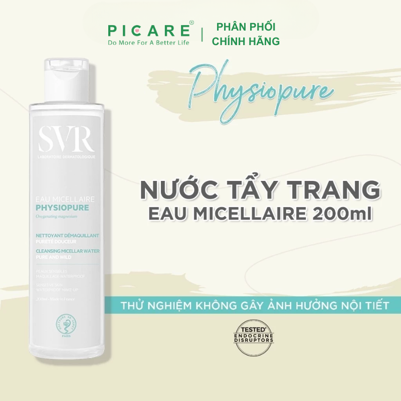 Nước Tẩy Trang SVR Cho Da Nhạy Cảm Physiopure Eau Micellaire  200ml