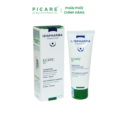 Dầu Gội Giảm Gàu, Giảm Rụng Tóc Và Dưỡng Tóc Isis Pharma ILCAPIL KR 75ml