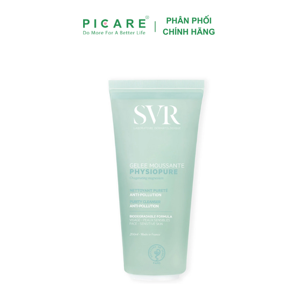 Gel Rửa Mặt Dành Cho Da Nhạy Cảm SVR Physiopure Gelée Moussante 200ml