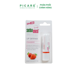 Son Dưỡng Bảo Vệ, Chống Khô Và Chống Nứt Môi Hương Dâu SEBAMED pH5.5 (Màu Dâu) Sensitive Skin Lip Defense Strawberry 4.8g