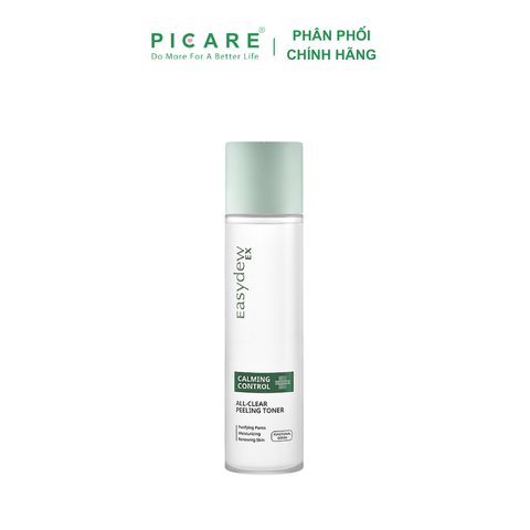 Nước Cân Bằng Hỗ Trợ Phục Hồi Da Mụn, Kiểm Soát Nhờn, Làm Sạch Lỗ Chân LôngEasydew Ex Calming Control All - Clear Peeling Toner 175ml
