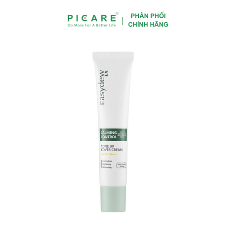 Kem Chống Nắng Trang Điểm Nâng Tone, Làm Dịu Da Easydew Ex Calming Control Tone Up Cover 40ml