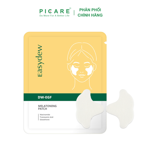 Miếng dán cấp ẩm, làm sáng, cải thiện nếp nhăn Easydew DW-EGF Melatoning Patch (5g*4 miếng)