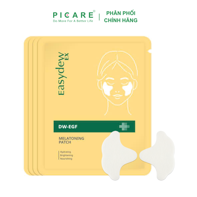 Miếng Dán Cấp Ẩm, Làm Sáng, Cải Thiện Nếp Nhăn Easydew DW-EGF Melatoning Patch (5g*4 miếng)
