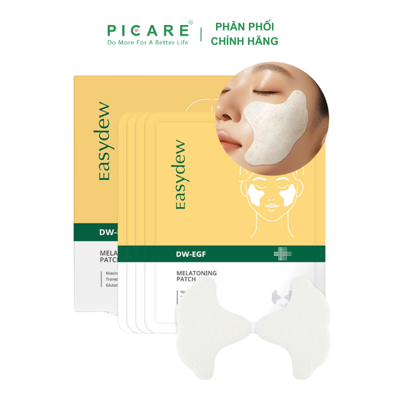 Miếng Dán Cấp Ẩm, Làm Sáng, Cải Thiện Nếp Nhăn Easydew DW-EGF Melatoning Patch (5g*4 miếng)