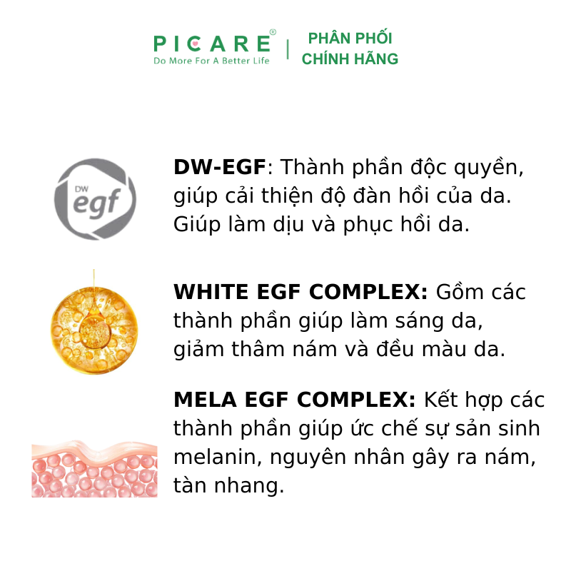 Miếng Dán Cấp Ẩm, Làm Sáng, Cải Thiện Nếp Nhăn Easydew DW-EGF Melatoning Patch (5g*4 miếng)