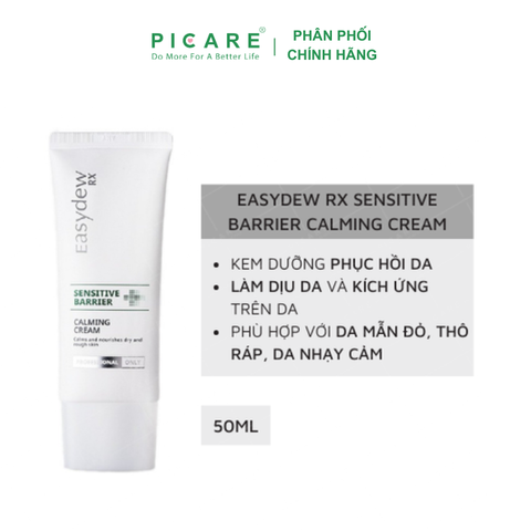 Kem Dưỡng Cấp Ẩm Phục Hồi Cho Da Đỏ, Viêm, Giãn Mạch Easydew RX Sensitive Barrier Calming Cream 60ML