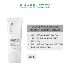 Kem Dưỡng Cấp Ẩm Phục Hồi Cho Da Đỏ, Viêm, Giãn Mạch Easydew RX Sensitive Barrier Calming Cream 60ML