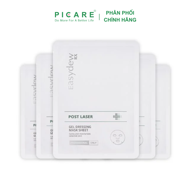 Mặt Nạ Phục Hồi, Giảm Kích Ứng Easydew RX Post Laser Gel Dessing Mask Sheet 38ML (1 miếng)