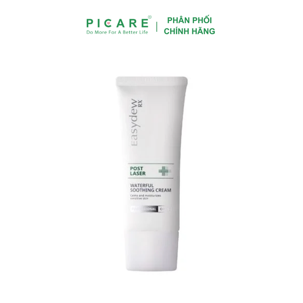 Kem Làm Dịu, Cấp Ẩm Hỗ Trợ Phục Hồi Da Sau Tổn Thương, Laser, Lăn Kim, Peel Da Easydew RX Post Laser Waterful Soothing Cream 50ml - 10ml