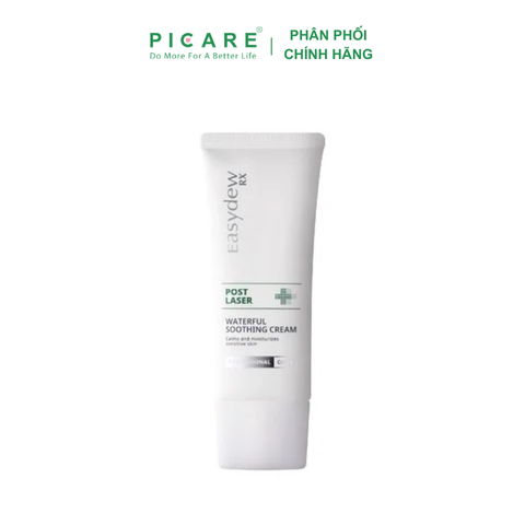 Kem Làm Dịu, Cấp Ẩm Hỗ Trợ Phục Hồi Da Tổn Thương, Kích Ứng Sau Laser, Peel, Lăn Kim Easydew RX Post Laser Waterful Soothing Cream 50ml - 10ml