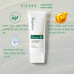 Kem Chống Nắng Tác Động Kép, Hỗ Trợ Phục Hồi Dành Cho Mọi Loại Da Easydew EX UV Control Ultra Shield Sun Cream SPF50+ 50ml