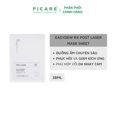Mặt Nạ Phục Hồi, Giảm Kích Ứng Easydew RX Post Laser Gel Dessing Mask Sheet 38ML (1 miếng)