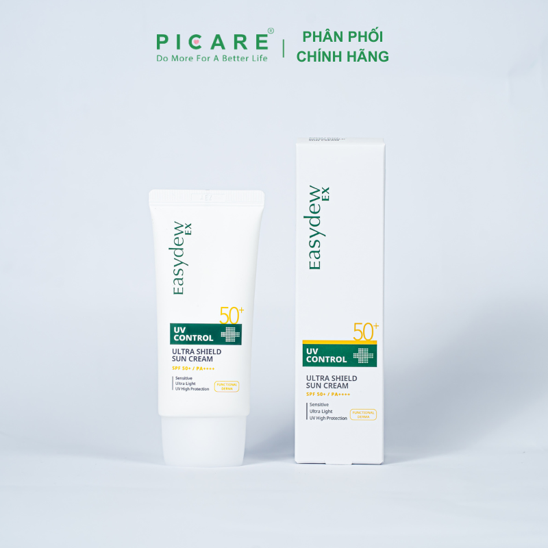 Kem Chống Nắng Tác Động Kép, Hỗ Trợ Phục Hồi Dành Cho Mọi Loại Da Easydew EX UV Control Ultra Shield Sun Cream SPF50+ 50ml