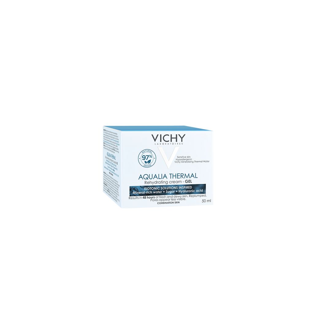 Kem Dưỡng Vichy Dưỡng Ẩm Cung Cấp Nước Dang Gel, Giúp Da Trông Mịn Màng, Tươi Sáng Dành Aqualia Thermal Rehydrating Cream-Gel 50ml