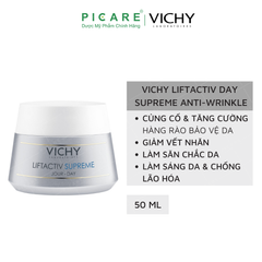 Kem Dưỡng Chống Nhăn & Làm Săn Chắc Da Chuyên Sâu (Ban Ngày) Vichy LiftActiv Day Supreme Anti-Wrinkle & Firming Correcting Care 50ml