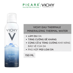 Xịt Khoáng Dưỡng Da Vichy Eau Thermale Mineralizing Thermal Water 150ml