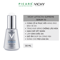 Tinh Chất Chống Nhăn Săn Chắc Trẻ Hóa Da Vichy Lift Activ Supreme Serum 10 30ml