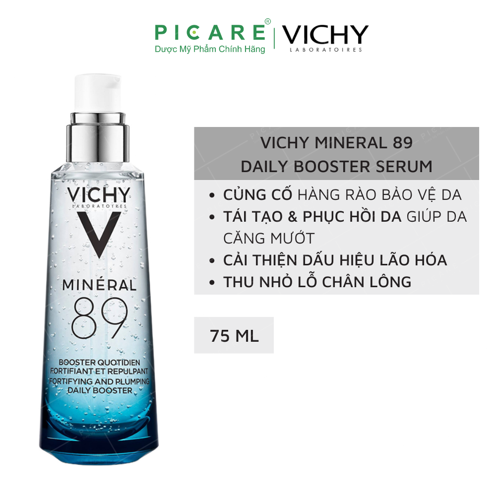 Tinh Chất Khoáng Cô Đặc Phục Hồi Chuyên Sâu Vichy Mineral 89 Skin Fortifying Daily Booster 75ml