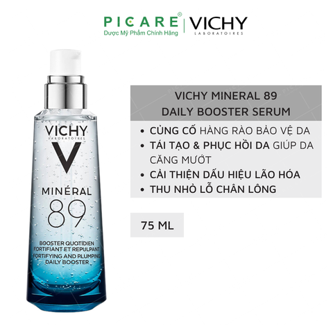 Tinh Chất Khoáng Cô Đặc Phục Hồi Chuyên Sâu Vichy Mineral 89 Skin Fortifying Daily Booster 75ml