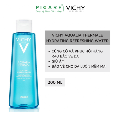 Nước Hoa Hồng Làm Săn Da, Loại Bỏ Độc Tố Vichy Aqualia Thermal Hydrating 200ml