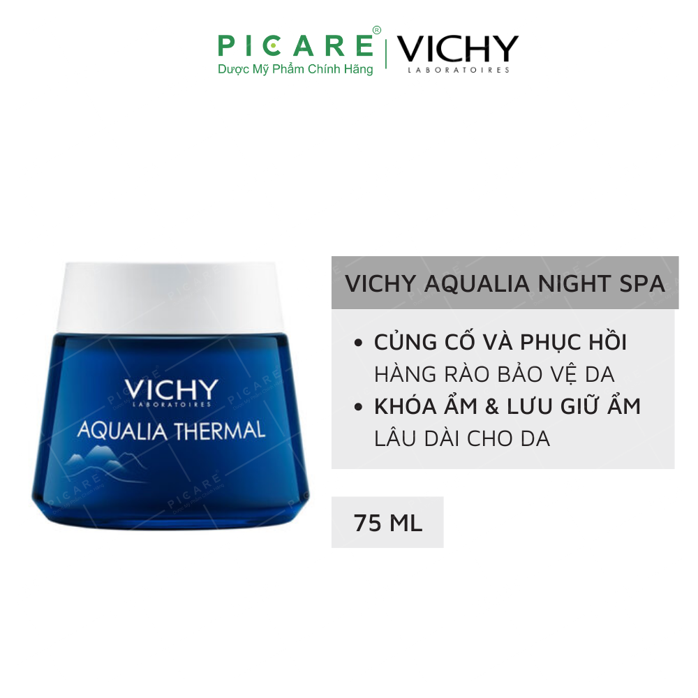 Mặt Nạ Ngủ Cung Cấp Nước Vichy Aqualia Thermal Night Spa 75ml